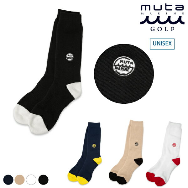 muta MARINE GOLF ムータマリンゴルフ メンズ レディース CIRCLE POINT クルーソックス【全4色】MMBC-2..