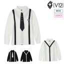 V12　ヴィトゥエルブ　メンズ・レディース　L/S FAKE TIE　ポロシャツ クールマックス　V122120-CT02 CACB_02