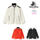 【20%OFF SALE】Black＆white ブラック＆ホワイト メンズ レディース Misuzu Narita Model ボアフリースブルゾン BUF1102WT CACC_02