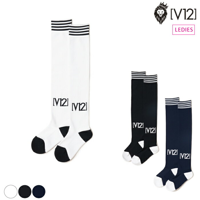 V12 ヴィトゥエルブ レディース LINE KNEE HI SOCKS ニーハイソックス V122220-AC30 CACC_02 【メール便可】