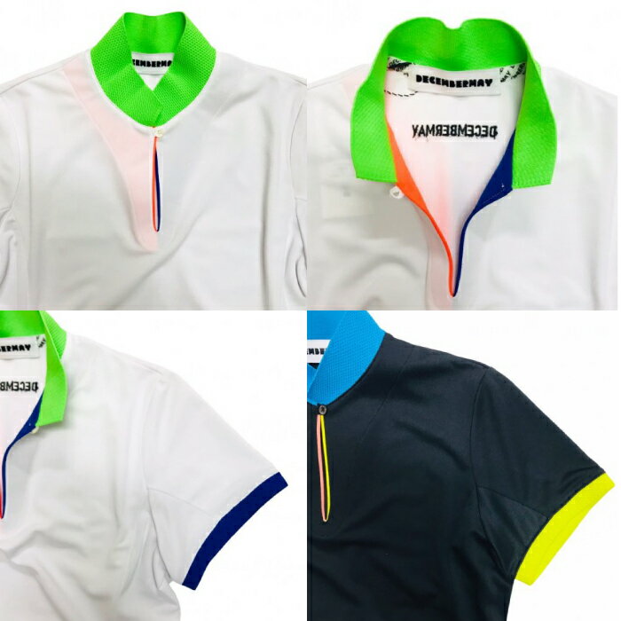 DECEMBERMAY ディセンバーメイ レディース Asymetly skipper Polo UVカット 吸湿速乾 2-105-0119 CACC_01