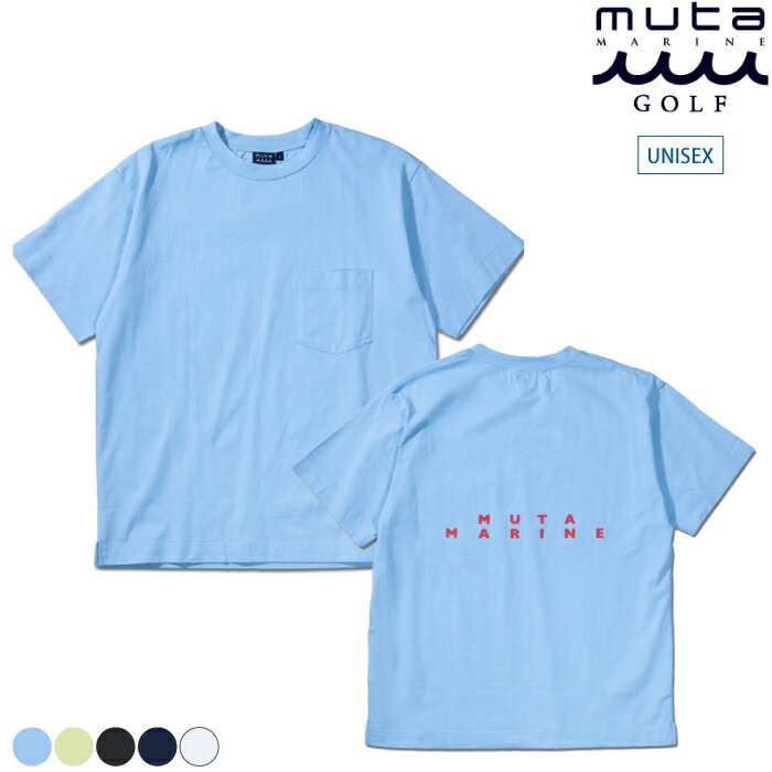 muta MARINE GOLF ムータマリンゴルフ メンズ レディース バックロゴ ポケットTシャツ【全5色】mmbc-200816 CACC_01 【メール便可】