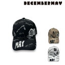 DECEMBERMAY ディセンバーメイ メンズ レディース Hand paint logo cap / UNISEX 3-999-5018 秋冬 2023