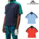 J.LINDEBERG ジェイリンドバーグ メンズ 半袖ハーフジップウィンドーブレーカー 071-29948 秋冬2023