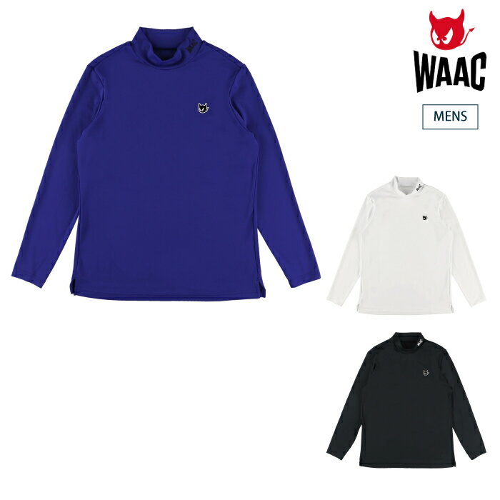 【30%OFF SALE】WAAC ワック メンズ BASICベア天竺 長袖モックネック ストレッチ 072234003 CACD_02