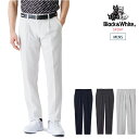 【50%OFF SALE】Black&white ブラック&ホワイト メンズ シアサッカーストレッチ1タックパンツ BGS5103HA CACD_01