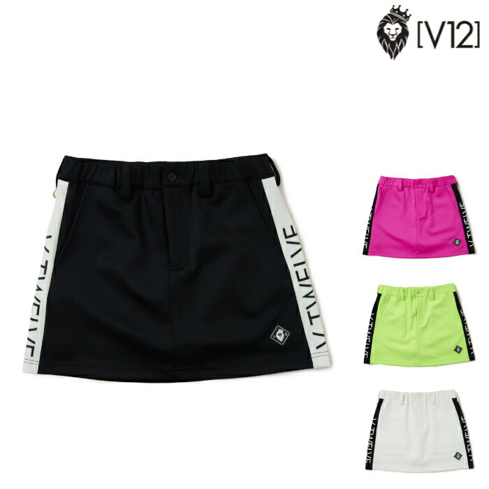 V12 ヴィトゥエルブ レディース SIDE LOGO SKIRT スカート V122310-SK02 CACD_01