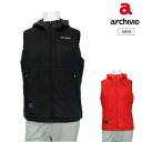 【30%OFF SALE】 アルチビオ ゴルフウェア メンズ フルジップ撥水中綿ベスト A424103 秋冬 2024