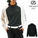【ポイント10倍!7/15まで】CPG GOLF シーピージーゴルフ メンズ カラーブロックポロLS 長袖 2109-24209 CACE_02