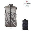 【30%OFF SALE】ジュンアンドロペ メンズ ゴルフウェア【NOIR】【防風】リモンタリップシャイン ウィンドベスト EJL44500 秋冬 2024