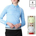 【20%OFF SALE】LANVIN SPORT ランバン スポール ゴルフウェア レディース 135周年 SUNSCREENロゴプリント長袖シャツ VG4F...