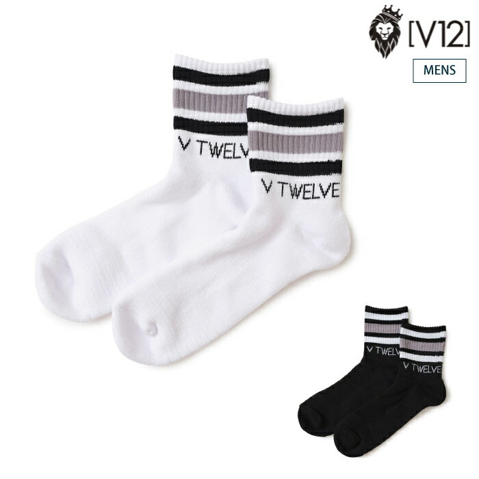 V12 ヴィトゥエルブ メンズ ソックス AD SOCKS V122420-AC05 秋冬 2024【メール便可】