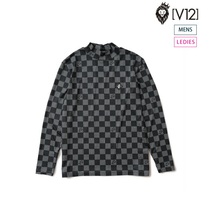 V12 ヴィトゥエルブ メンズ レディース DAM MOCK 長袖 モックネック ストレッチ V122420-MK08 秋冬 2024