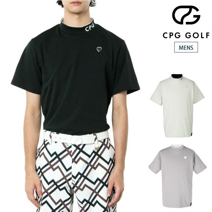CPG GOLF シーピージーゴルフ モックネック半袖シャツ ゴルフウェア メンズ MENS モックネックSS（ショートスリーブ）2109-24102 春夏 2024