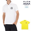 muta MARINE GOLF ムータマリンゴルフ メンズ レディース ゴルフウェア 半袖 グラディエントロゴ ポロシャツ レギュラーフィット ドライタッチ ...