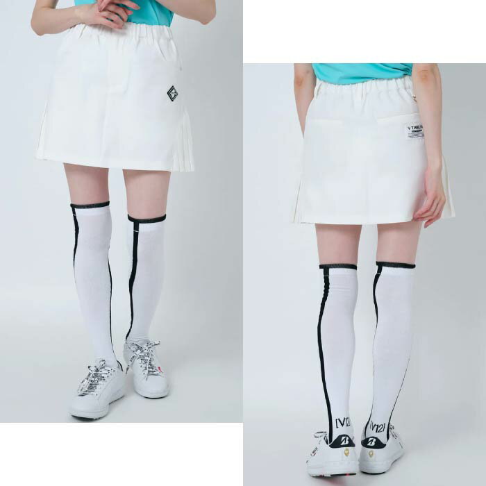 V12 ヴィトゥエルブ ゴルフ スカート ゴルフウェア レディース SIDE CHIA SKIRT ストレッチ V122410-SK06 CACE_01