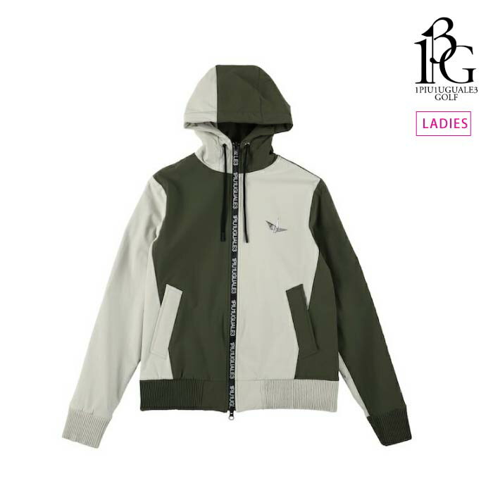 1PIU1UGUALE3 GOLF ウノピゥウノウグァーレトレゴルフ ゴルフウェア レディース 113 GOLF CRAZY ZIP PARKER ジップパーカ...