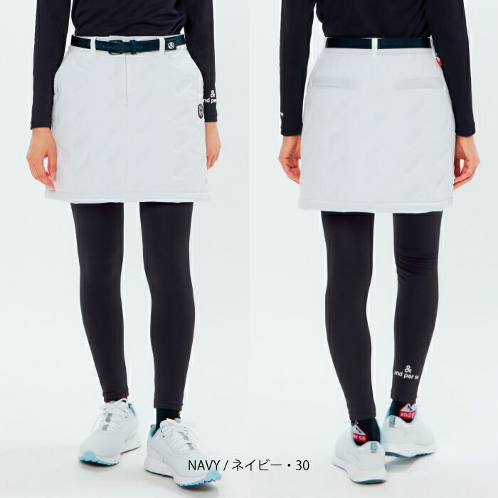 and per se アンパスィ ゴルフウェア レディース 光電子ストレッチレギンス 日本製 ストレッチ 保温 UVケア aff5815w9 秋冬 2025