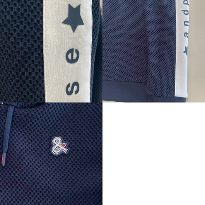 and per se アンパスィ ゴルフウェア レディース パーカー エアレーテックメッシュ フーディープルオーバー ストレッチ UVケア 高通気 伸縮性 aff6225j2 秋冬 2025