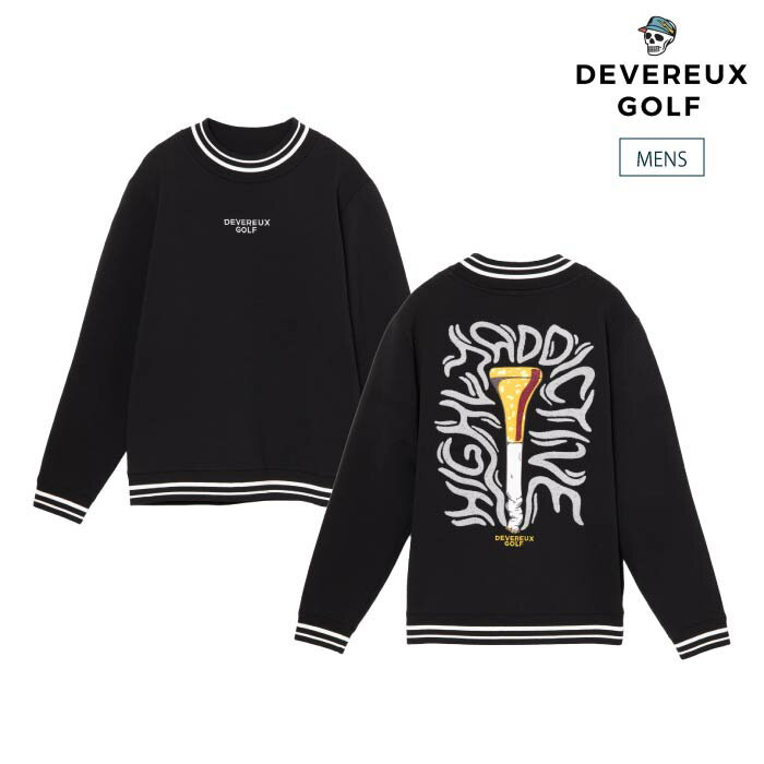 DEVEREUX GOLF デヴァローゴルフ ゴルフウェア メンズ ハイリーアディクティブ 裏付きニット モックネ..
