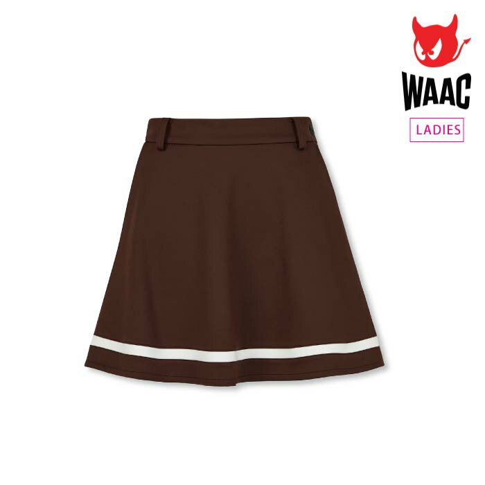 WAAC ワック ゴルフウェア レディース WOMEN スムースジャージースカート フレアデザイン 伸縮性 軽や..