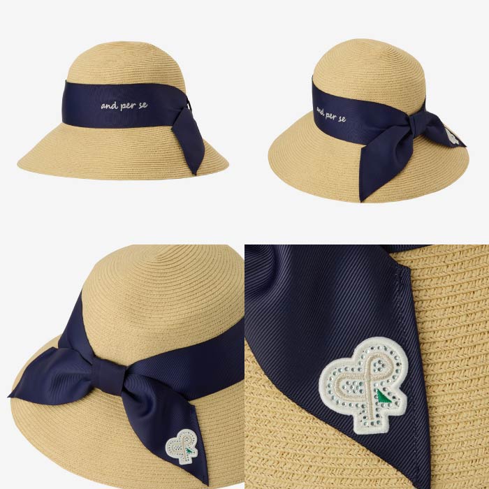 【20%OFF SALE】and per se アンパスィ ゴルフウェア レディース ハット afs8605 春夏 2025