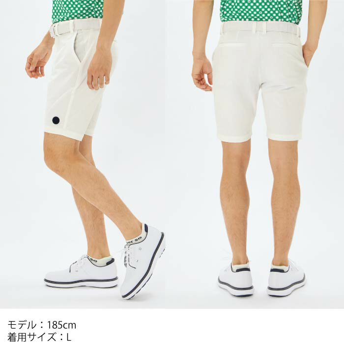 【30%OFF SALE】and per se アンパスィ ゴルフウェア メンズ ストレッチジャカードハーフパンツ 速乾性 ストレッチ性 はっ水 AMS5595E7 春夏 2025