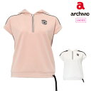 【30%OFF SALE】archivio アルチビオ ゴルフウェア レディース セーラーカラー冷感プルオーバー Cool touch 日本製 a459403 ...