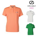 CPG GOLF シーピージーゴルフ ゴルフウェア レディース 半袖シャツ SIMPLE POLO SS 吸湿速乾/UPF機能付き 1109-25111 春夏 ...