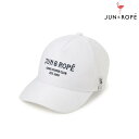【30%OFF SALE】JUN&ROPE’ ジュンアンドロペ ゴルフウェア メンズ レディース ロゴ刺繍キャップ ERU35000 春夏 2025