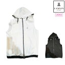 LANVIN SPORT ランバン スポール ゴルフウェア レディース フード取り外し可能フルオープンベスト 軽量 VG5SVE32L 春夏 2025