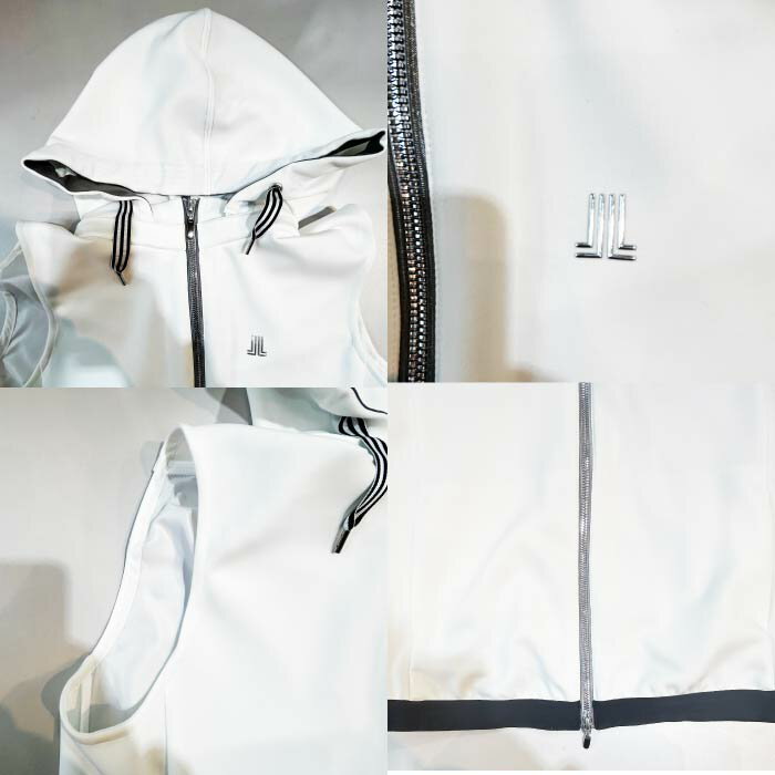 【20%OFF SALE】LANVIN SPORT ランバン スポール ゴルフウェア レディース フード取り外し可能フルオープンベスト 軽量 VG5SVE32L 春夏 2025