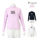【30%OFF SALE】PICONE CLUB ピッコーネクラブ ゴルフウェア レディース 長袖シャツ UV速乾ハイネックプルオーバー 伸縮性 UVケア 吸水...
