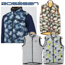 【30%OFF SALE】ROSASEN ロサーセン メンズ リバーシブルプリントベスト 赤外線吸収蓄熱・保温 防風 防寒性 044-43071 秋冬 202...