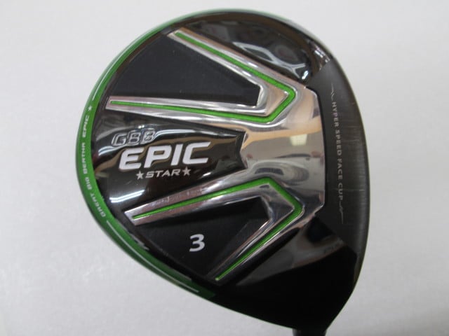 【中古】キャロウェイ GBB EPIC STAR フェアウェイウッド 3W 15° Sフレックス 43.5インチ ヘッドカバーあり フジクラPRO　62 リシャフト品 Cランク 右利き用 Callaway ゴルフクラブ ゴルフドゥ ゴ