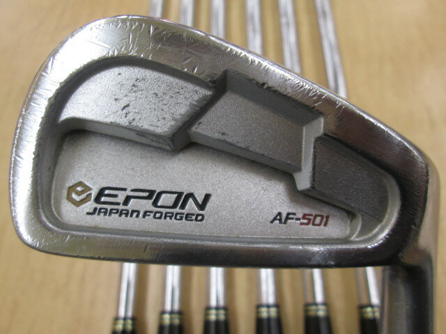 エポン AF-501 アイアンセット Rフレックス 37.75インチ NS PRO 1150GH TOUR リシャフト品 Cランク 右利き用 EPON ゴルフクラブ ゴルフドゥ ゴルフ用品 GOLF DO 中古ゴルフクラブ