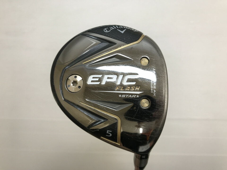 【中古】【訳あり】キャロウェイ EPIC FLASH STAR GOLD Ver. US フェアウェイウッド 5W 18° Rフレックス 42.5インチ ヘッドカバーあり ATTAS SPEED SERIES Dランク 右利き用 Callaway ゴルフクラブ ゴルフドゥ