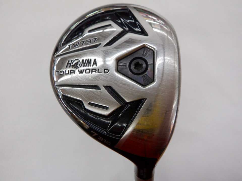 ホンマゴルフ TOUR WORLD TW737 FWc フェアウェイウッド 7W 21° Rフレックス 41.75インチ VIZARD EX-A55 Dランク 右利き用 ゴルフクラブ ゴルフドゥ ゴルフ用品 GOLF DO 中古ゴルフクラブ