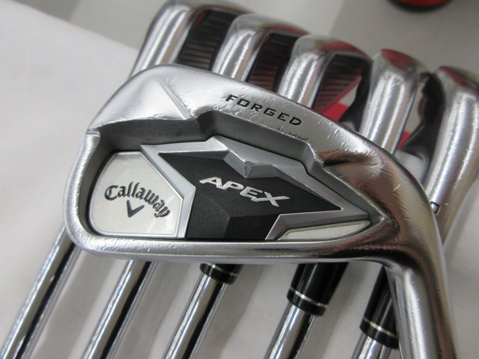 【中古】キャロウェイ APEX 2019 アイアンセット 23.5° Sフレックス 37.75インチ NSプロ Zelos 8 Dランク 右利き用 Callaway ゴルフク..