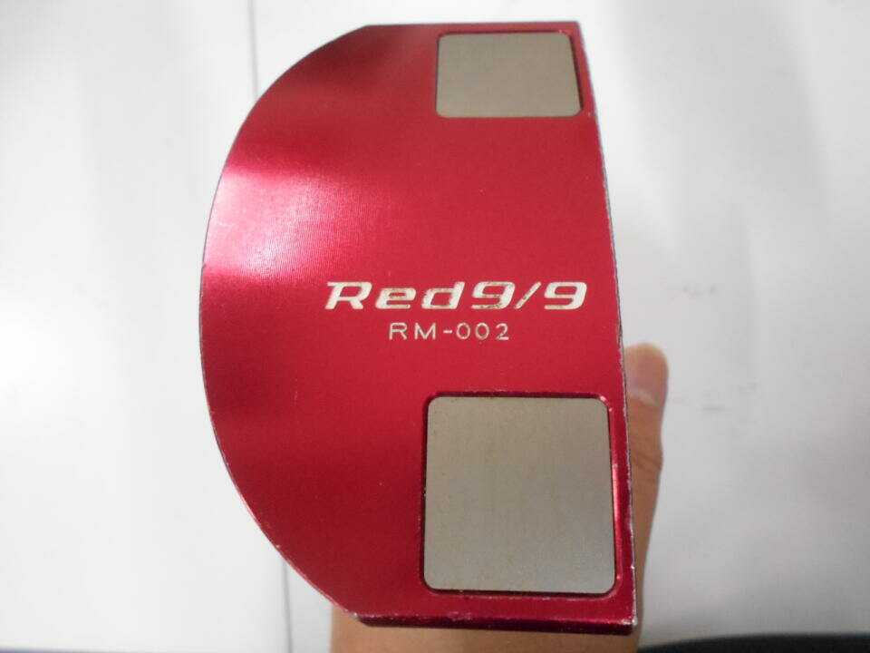 【中古】キャスコ Red 9/9 RM-002 パター 34.0インチ ヘッドカバーあり Red 9/9 Dランク 右利き用 Kasco ゴルフクラブ ゴルフドゥ ゴルフ用品 GOLF DO 中古ゴルフクラブ