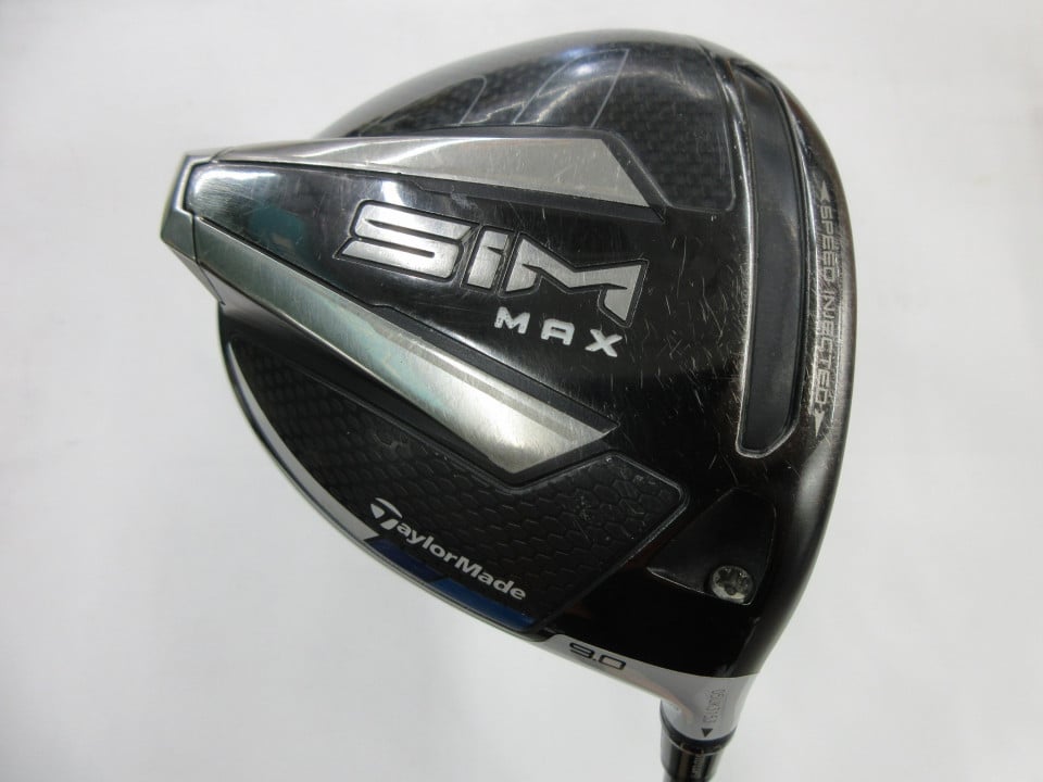 テーラーメイド SIM MAX ドライバー 9° Sフレックス 45.75インチ ヘッドカバーあり TENSEI BLUE TM50 Dランク 右利き用 Taylormade ゴルフクラブ ゴルフドゥ ゴルフ用品 GOLF DO 中古ゴルフクラブ