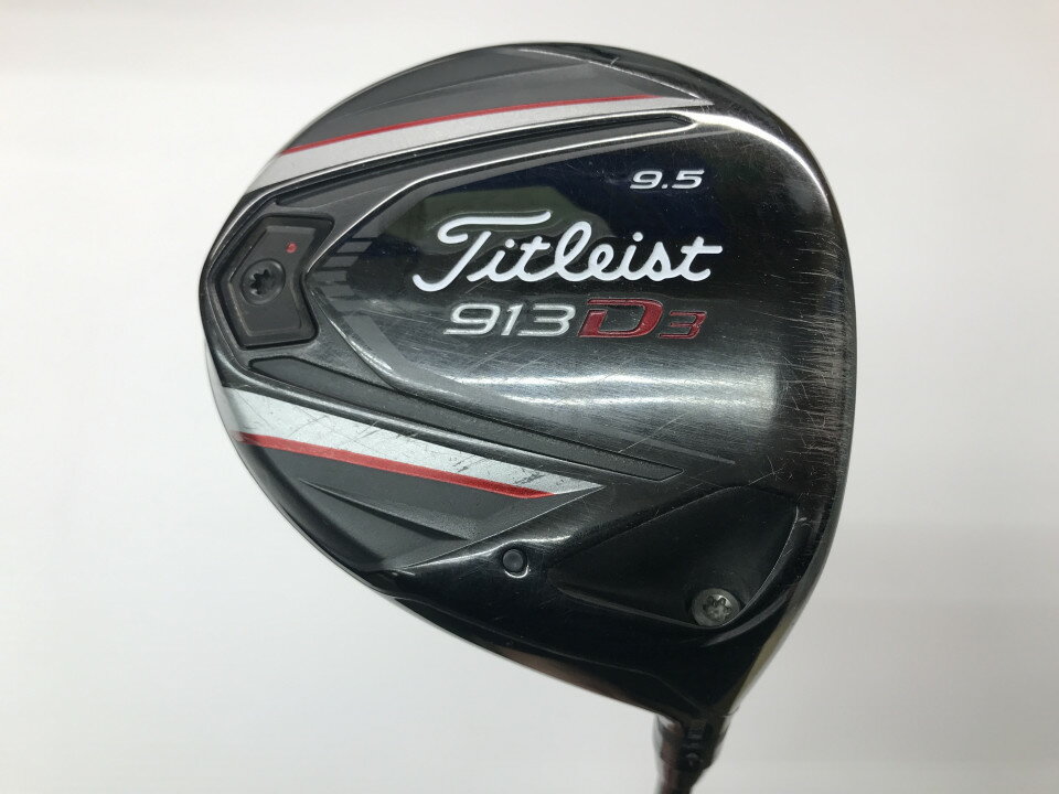 【中古】タイトリスト 913D3 ドライバー 9.5° Sフレックス 45.25インチ ツアーAD MJ-6 リシャフト品 Cランク 右利き用 Titleist ゴルフクラブ ゴルフドゥ ゴルフ用品 GOLF DO 中古ゴルフクラブ