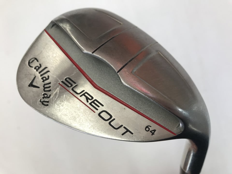 【中古】キャロウェイ SURE OUT ウェッジ 64° WEDGEフレックス 35.0インチ オリジナルカーボン リシャフト品 Dランク 右利き用 Callaway ゴルフクラブ ゴルフドゥ ゴルフ用品 GOLF DO 中古ゴルフクラ