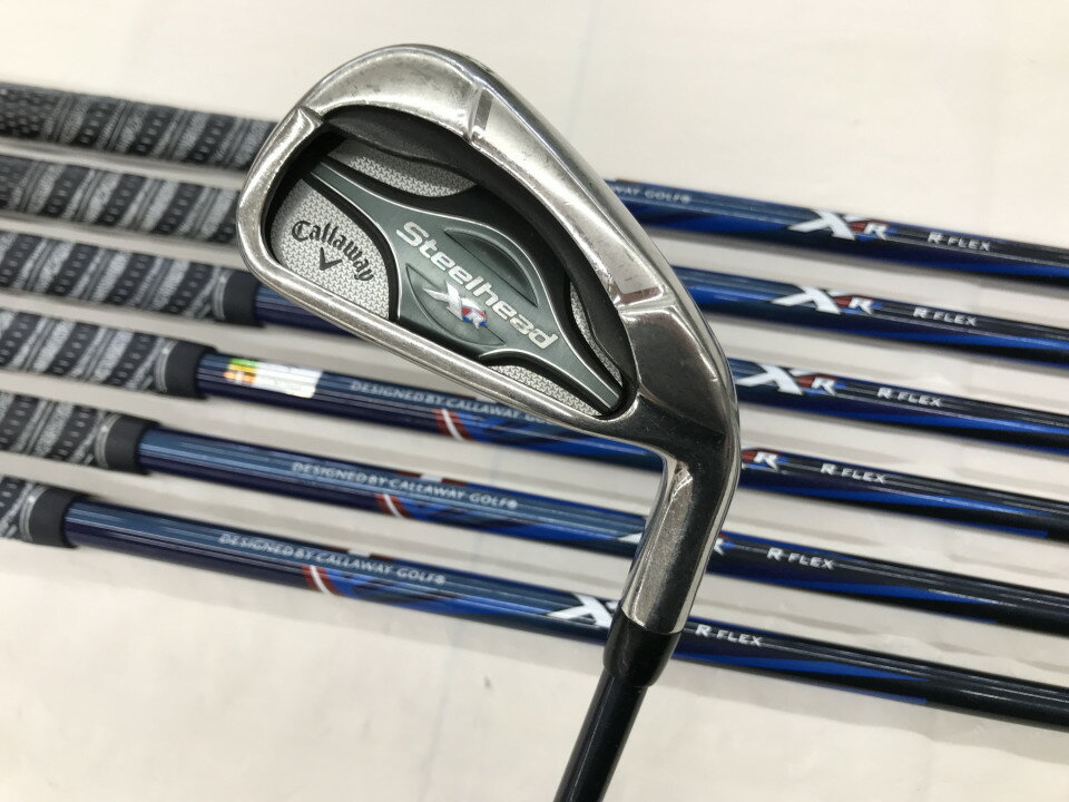 【中古】キャロウェイ Steelhead XR アイアンセット Rフレックス 38.25インチ XR Cランク 右利き用 Callaway ゴルフクラブ ゴルフドゥ ..