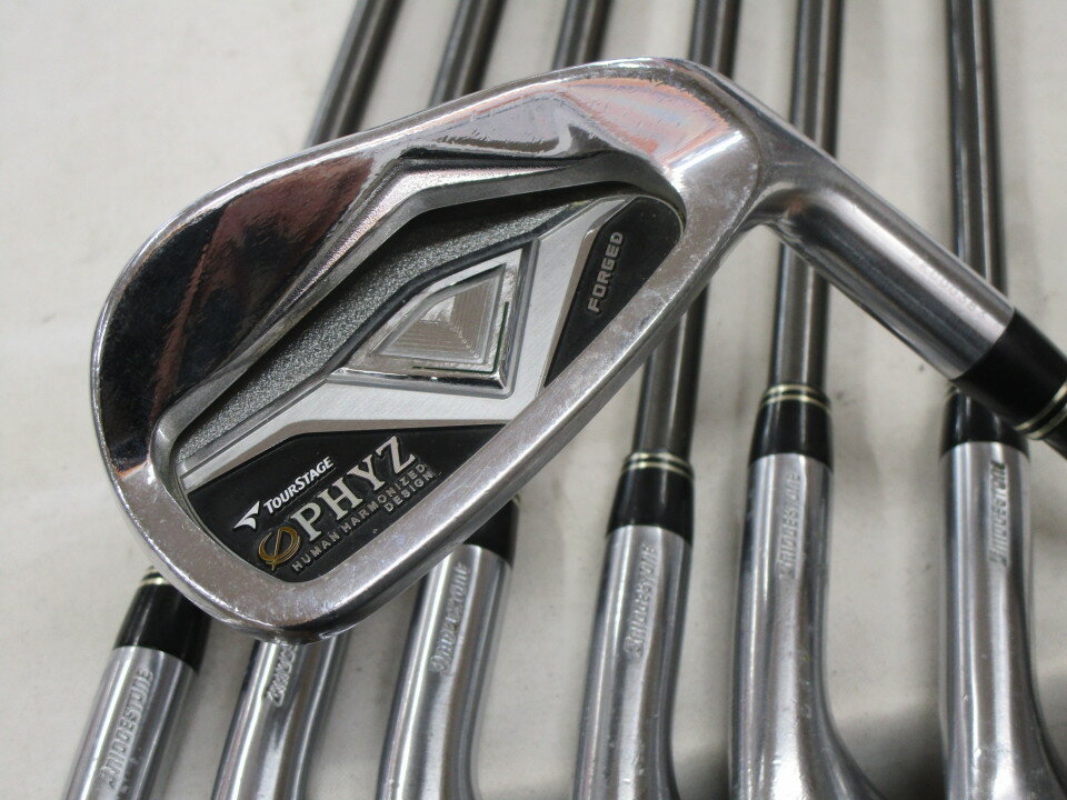 【中古】ブリヂストン ツアーステージ PHYZ FORGED アイアンセット 27° Rフレックス 37.5インチ PZ-601I Dランク 右利き用 BRIDGESTONE..