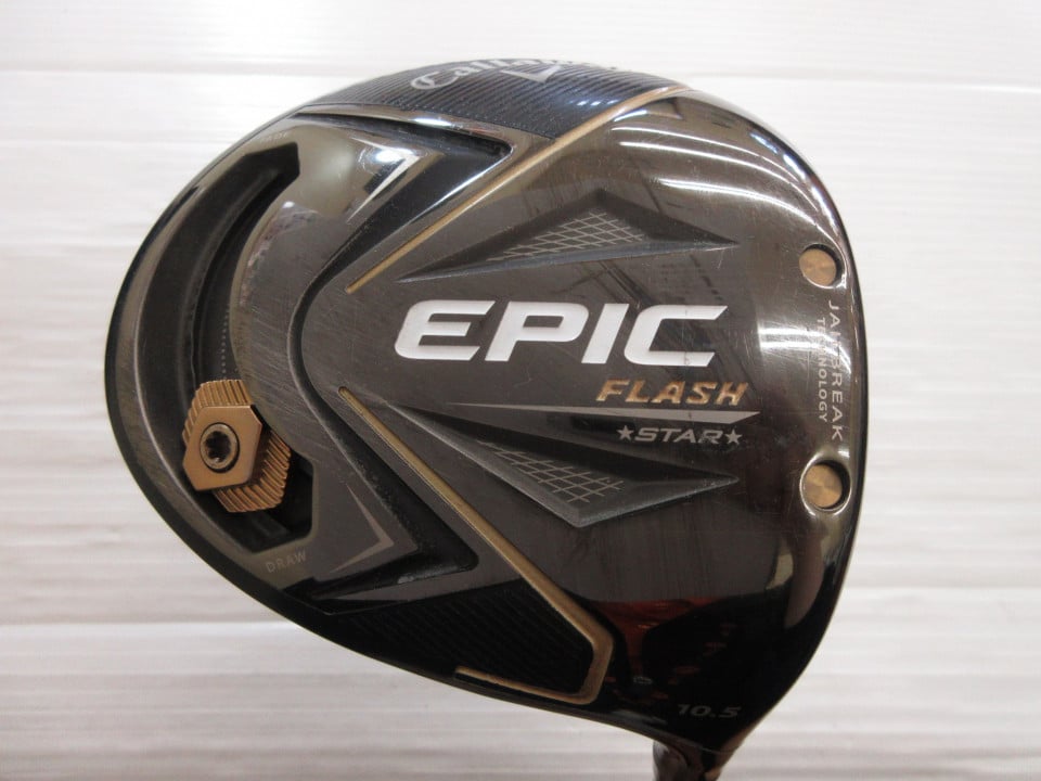 【中古】キャロウェイ EPIC FLASH STAR GOLD Ver. US ドライバー 10.5° Rフレックス 45.75インチ ヘッドカバーあり ATTAS SPEED SERIES Cランク 右利き用 Callaway ゴルフクラブ ゴルフドゥ ゴルフ用品 GOLF DO 中