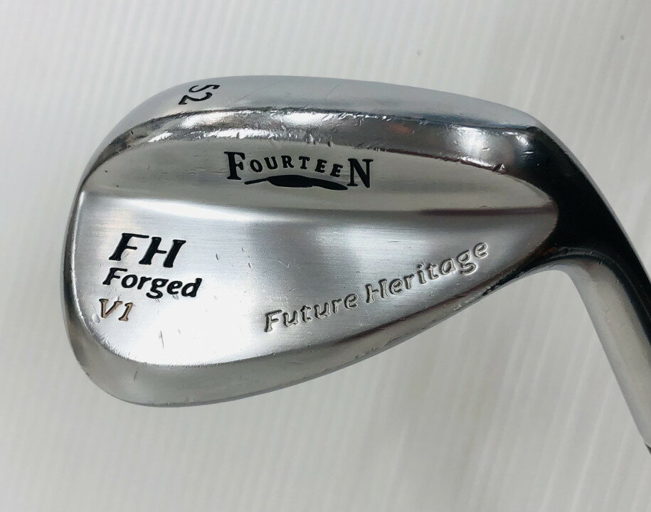 【中古】フォーティーン FH Forged V1 ニッケルクロム ウェッジ 52° WEDGEフレックス 35.25インチ ダイナミックゴールド リシャフト品 Dランク 右利き用 FOURTEEN ゴルフクラブ ゴルフドゥ ゴ