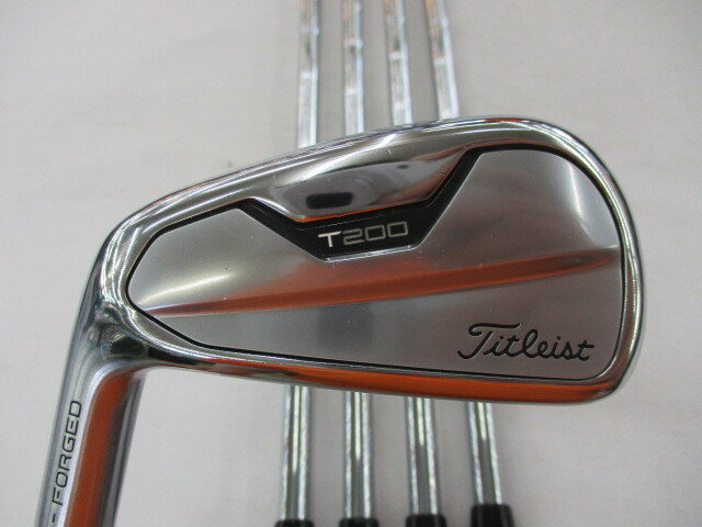 【中古】タイトリスト T200 2021 アイアンセット Sフレックス 37.5インチ NSプロ880AMC Cランク 左利き用 Titleist ゴルフクラブ ゴル..