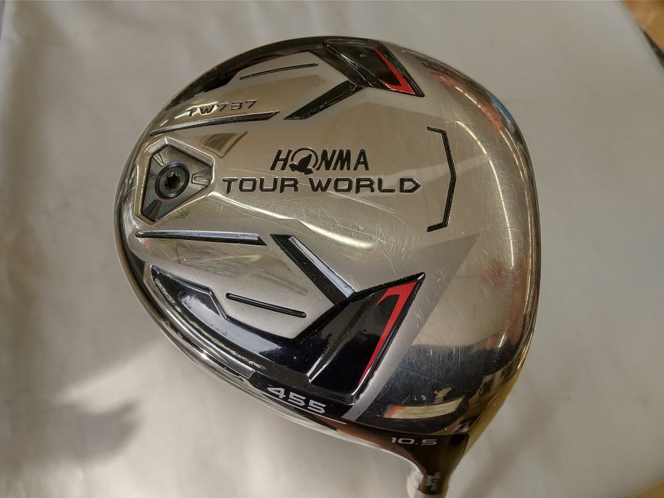 【中古】ホンマゴルフ TOUR WORLD TW737 455 ドライバー 10.5° Sフレックス 45.5インチ ヘッドカバーあり VIZARD EX-Z65 Dランク 右利..