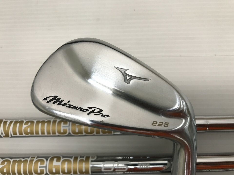 【中古】ミズノ Mizuno Pro 225 アイアンセット S200フレックス 37.75インチ ダイナミックゴールド85 リシャフト品 Cランク 右利き用 M..